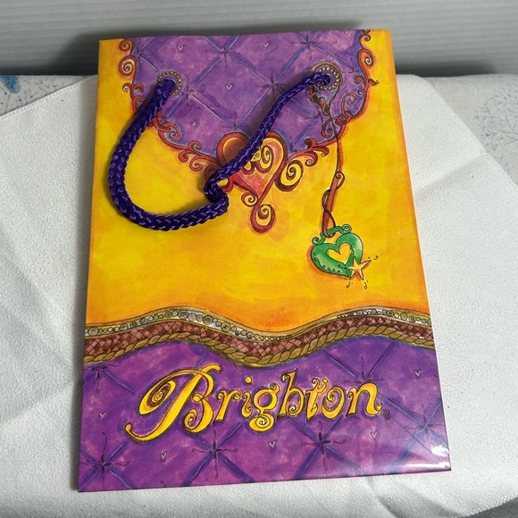 Brighton Purple and Yellow Gift Bags Collection Qty 5, 8.5” x 6” - Picture 8 of 11